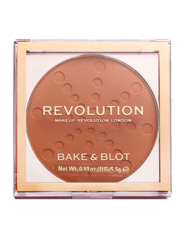 MAKEUP REVOLUTION Bake&Blot Orange Puder Prasowany w Kamieniu 5.5g