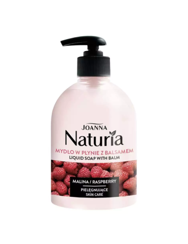JOANNA Naturia Mydło w Płynie do Rąk z Balsamem Malina 500ml