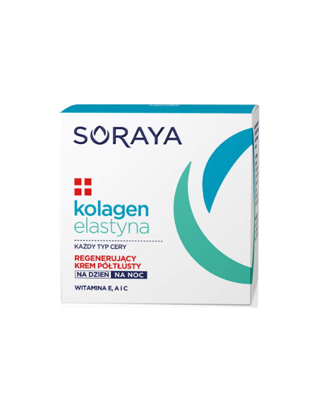 SORAYA Kolagen & Elastyna Regenerujący Krem Półtłusty na Dzień i Noc 50ml