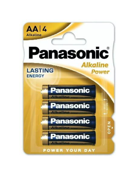 PANASONIC Alkaline Power Baterie Alkaiczne 1.5V LR6/AA 4 sztuki