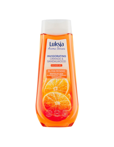 LUKSJA Aroma Senses Żel Pod Prysznic Pomarańcza i Drzewo Sandałowe 500ml