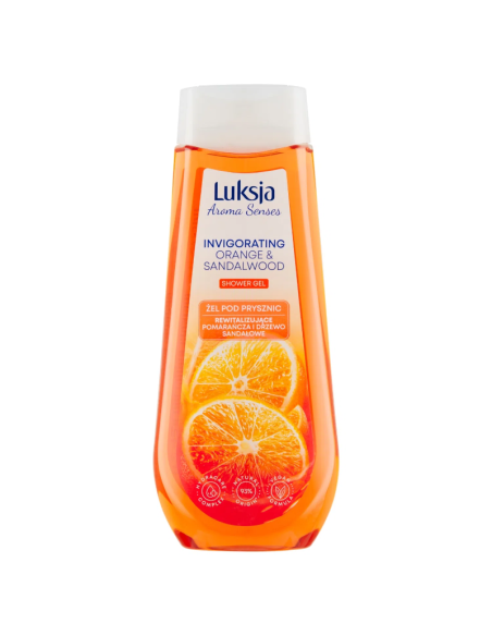 LUKSJA Aroma Senses Żel Pod Prysznic Pomarańcza i Drzewo Sandałowe 500ml