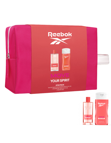 REEBOK Move Your Spirit Zestaw Prezentowy Damski Woda Toaletowa EDT 100ml + Żel 250ml