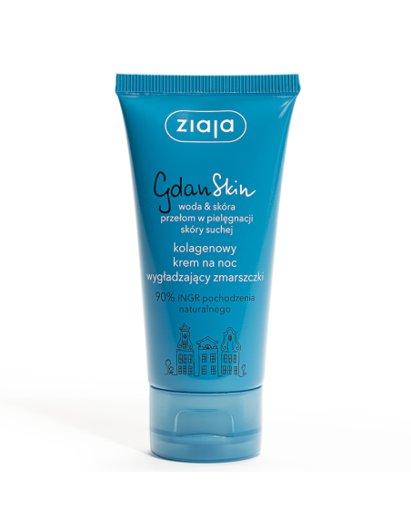 ZIAJA GDANSKIN Kolagenowy Krem na Noc Wygładzający Zmarszczki 50ml