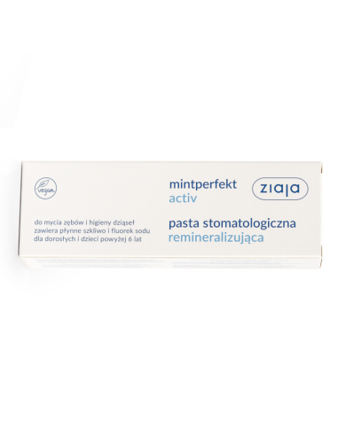 ZIAJA Activ Perfect Pasta do Zębów Stomatologiczna Remineralizująca 75ml