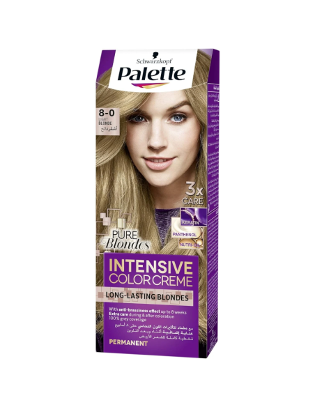 PALETTE Intensive Color Creme Farba do Włosów 8-0 Jasny Blond 110ml