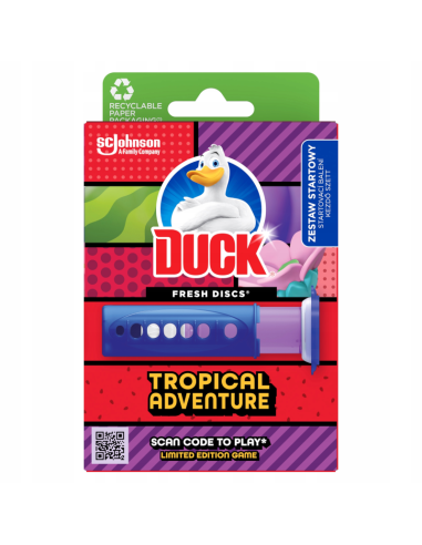 DUCK Fresh Disc Krążki Żelowe do WC Tropical Adventure