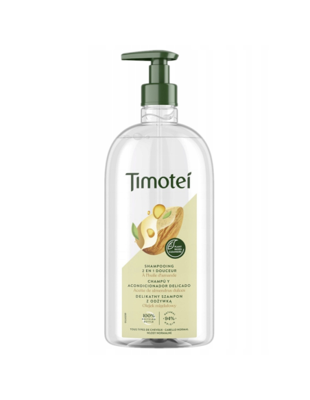 TIMOTEI Delikatny Szampon do Włosów z Odżywką Olejek Migdałowy 750ml