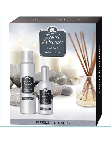 TESORI D'ORIENTE Zestaw Prezentowy Muschio Bianco Perfumy + Deo