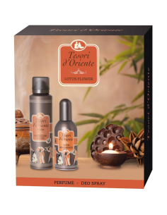 TESORI D'ORIENTE Zestaw Prezentowy Lotus Flower Fior di Loto Perfumy + Deo