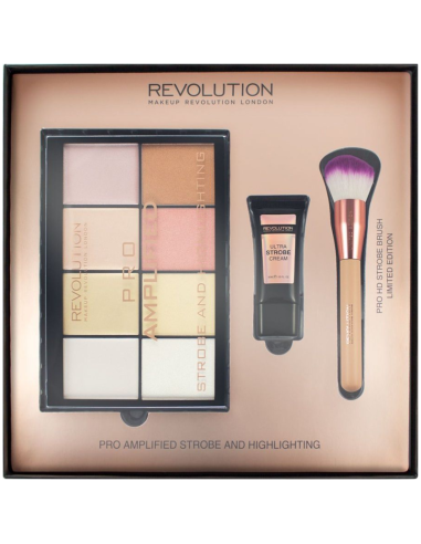 MAKEUP REVOLUTION Pro Amplified Strobe Highlighting Palette Zestaw Prezentowy