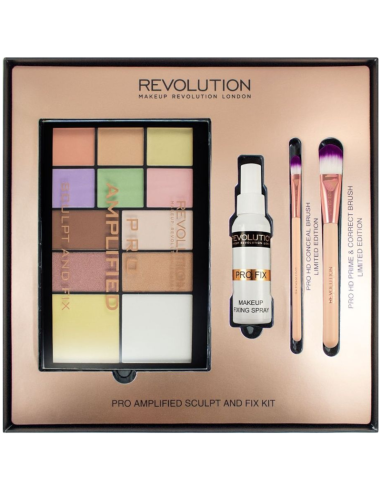 MAKEUP REVOLUTION PRO Amplified Sculpt And Fix Kit Zestaw Prezentowy