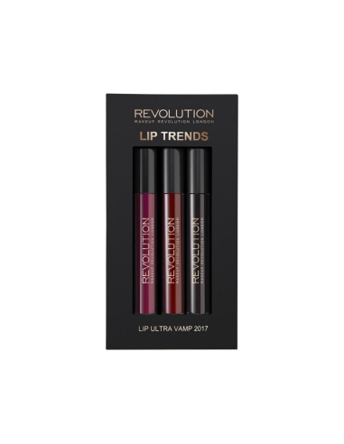 MAKEUP REVOLUTION Lip Ultra Vamp Zestaw 3 Błyszczyków do Ust