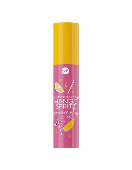 BELL Mango Spritz Sun Care Gloss SPF 15 Transparentny Błyszczyk do Ust