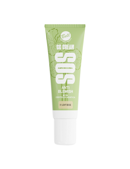 BELL SOS CC Cream Krem CC z Wąkrotką Azjatycką 01 Light 20g