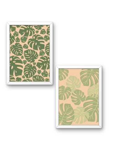 2 Plakaty Monstera Leaves 21x30 cm