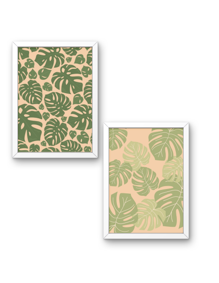 2 Plakaty Monstera Leaves 21x30 cm