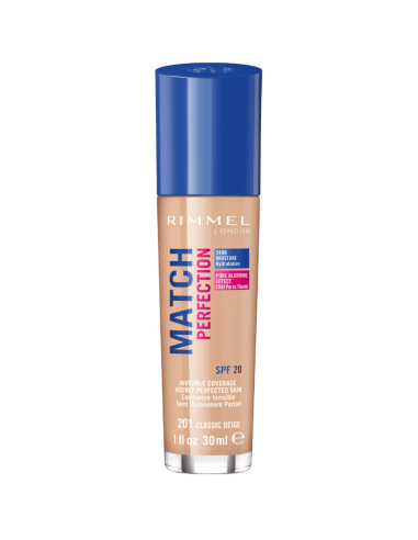 RIMMEL Match Perfection Podkład 201 Classic Beige