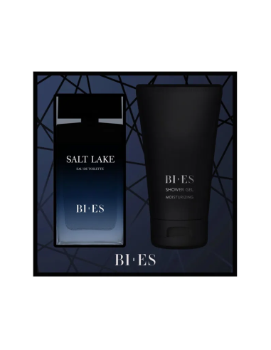 BI-ES Salt Lake Zestaw Prezentowy Męski Woda Toaletowa 90ml + Żel 150ml