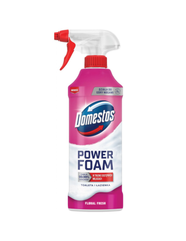 DOMESTOS Power Foam Piana do Mycia Toalety i Łazienki Floral Fresh 435ml