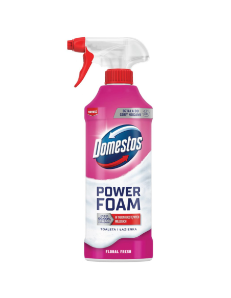 DOMESTOS Power Foam Piana do Mycia Toalety i Łazienki Floral Fresh 435ml