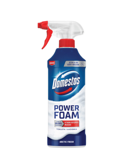 DOMESTOS Power Foam Piana do Mycia Toalety i Łazienki Arctic Fresh 435ml