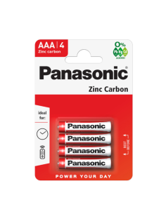 PANASONIC Baterie R03 AAA 1,5V 4 sztuki