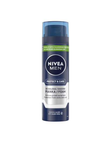 NIVEA MEN Protect & Care Nawilżająca Pianka do Golenia z Aloesem 200ml