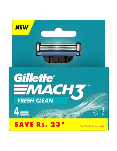 GILLETTE Mach 3 Wkłądy do Maszynek do Golenia 4 sztuki