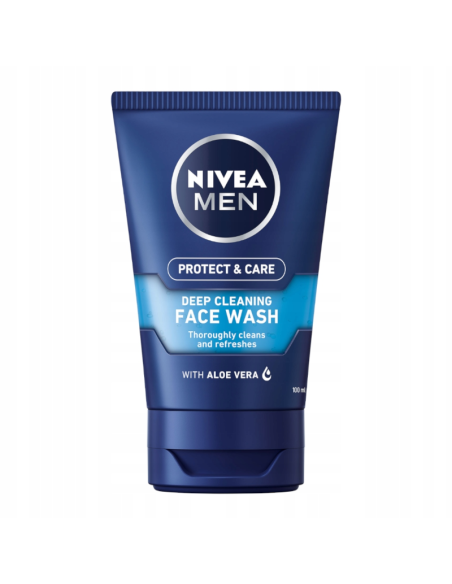 NIVEA MEN Protect & Care Żel do Mycia Twarzy 100ml