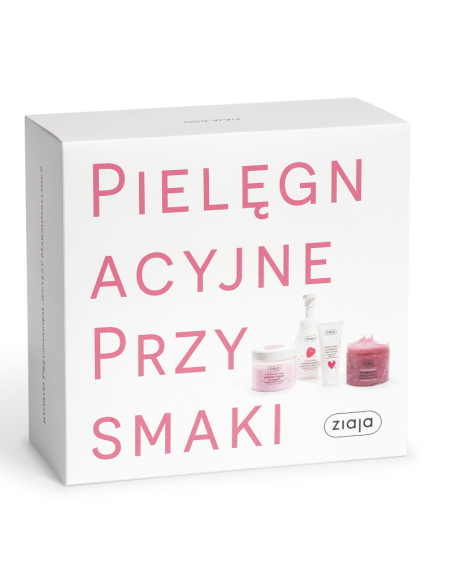 ZIAJA Marshmallow Zestaw Prezentowy Pielęgnacyjne Przysmaki 4 kosmetyki