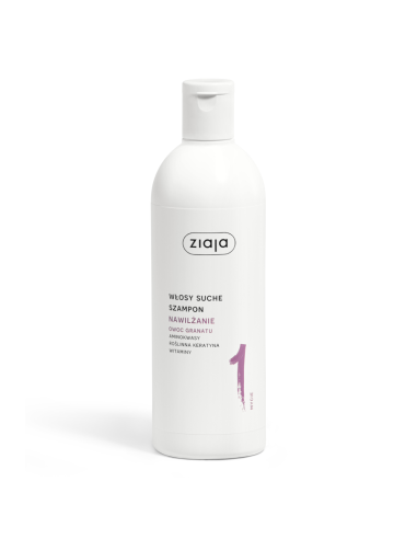 ZIAJA Owoc Granatu Nawilżający Szampon do Włosów Suchych 400ml