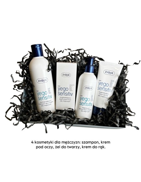 ZIAJA YEGO Sensitiv Zestaw Prezentowy dla Mężczyzny 4 kosmetyki