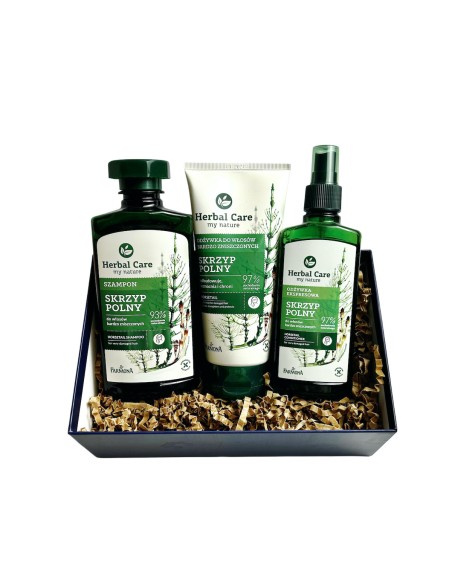 Zestaw Prezentowy do Włosów Skrzyp Polny Szampon Odżywka