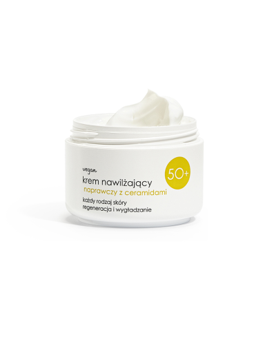 ZIAJA 50+ Nawilżający Krem Naprawczy z Ceramidami 50ml