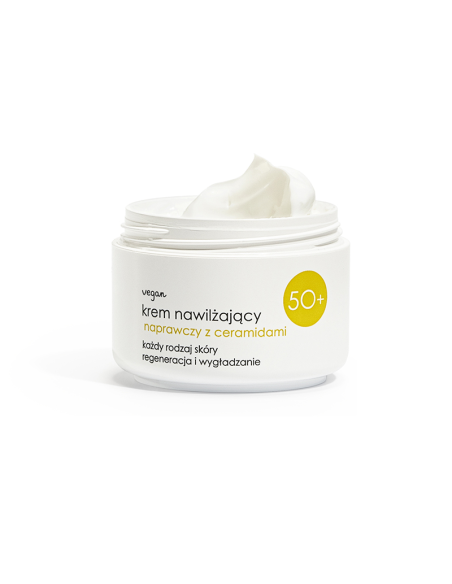 ZIAJA 50+ Nawilżający Krem Naprawczy z Ceramidami 50ml