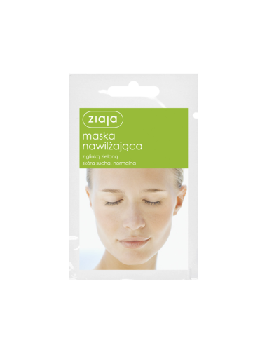 ZIAJA Nawilżająca Maska z Glinką Zieloną 7ml