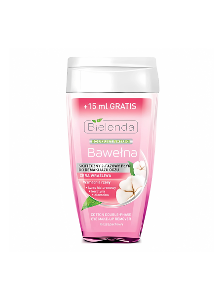 BIELENDA Bawełna Dwufazowy Płyn do Demakijażu Oczy Wrażliwe 140ml