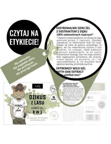 LAQ Żel pod Prysznic Dzikus z Lasu 8w1 500ml