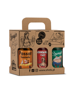 LAQ Czyściopak Mini Shots! Żele pod Prysznic 6x100ml