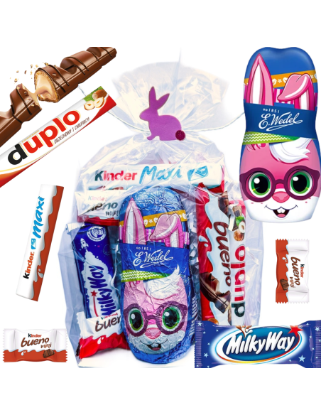 Zestaw Prezentowy Zajączek Wedel Kinder