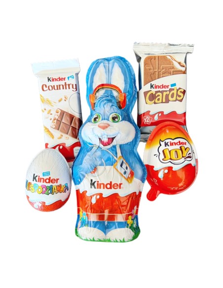 Zestaw Słodyczy Upominek Zajączek dla Dziecka Paczka Kinder