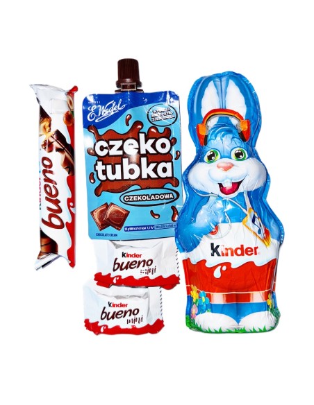 Zestaw Prezentowy Paczka Słodyczy Kinder Zajączek