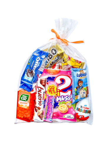 Paczka Upominek Zestaw Prezentowy Słodyczy Kinder, Haribo dla Dziecka