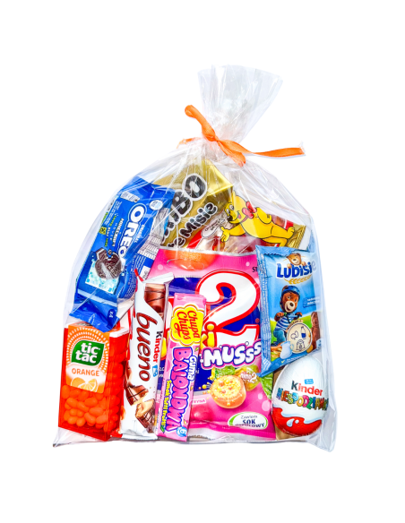 Paczka Upominek Zestaw Prezentowy Słodyczy Kinder, Haribo Zajączek dla Dziecka