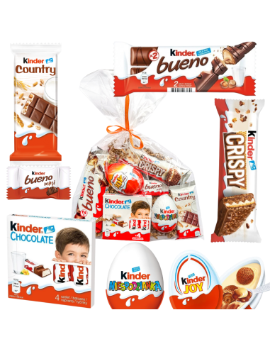 Zestaw Słodyczy Kinder Prezent dla Dziecka, Upominek na Urodziny, Dzień Dziecka, Bez Okazji