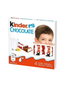 KINDER Chocolate 4 Kinderki Czekoladki 50g