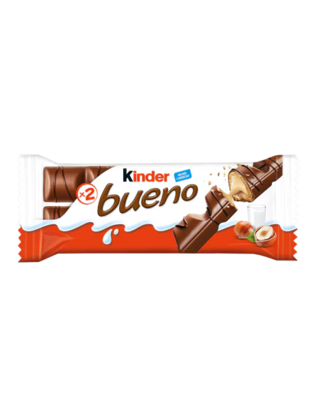 KINDER Bueno Baton 43g – orzechowy wafelek w czekoladzie