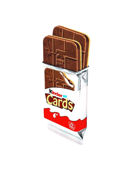 KINDER Cards 25,6g – Wafelki z Mleczno-Kakaowym Nadzieniem