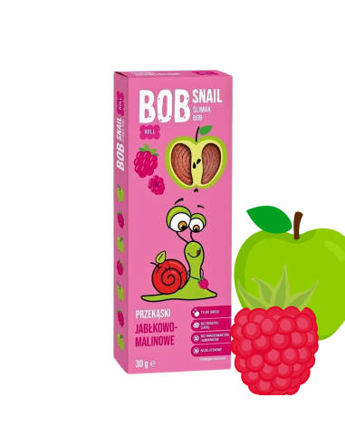 BOB Snail Roll Przekąska Jabłko Malina 30g